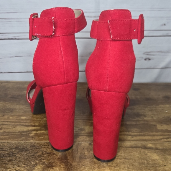 Dream Pairs Women's Red Platform Heels - Picture 5 of 8